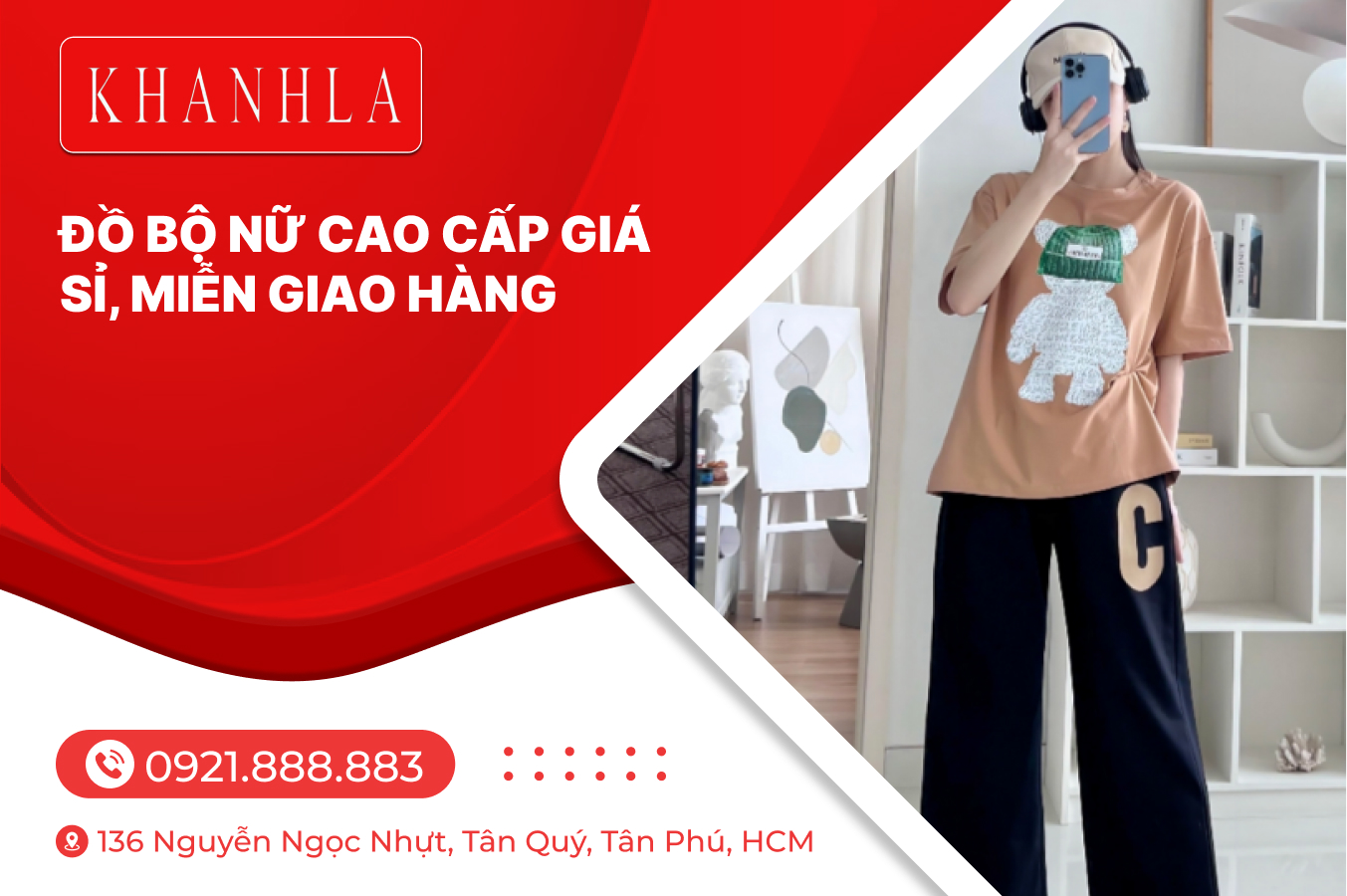 Đồ bộ nữ cao cấp giá sỉ, miễn giao hàng