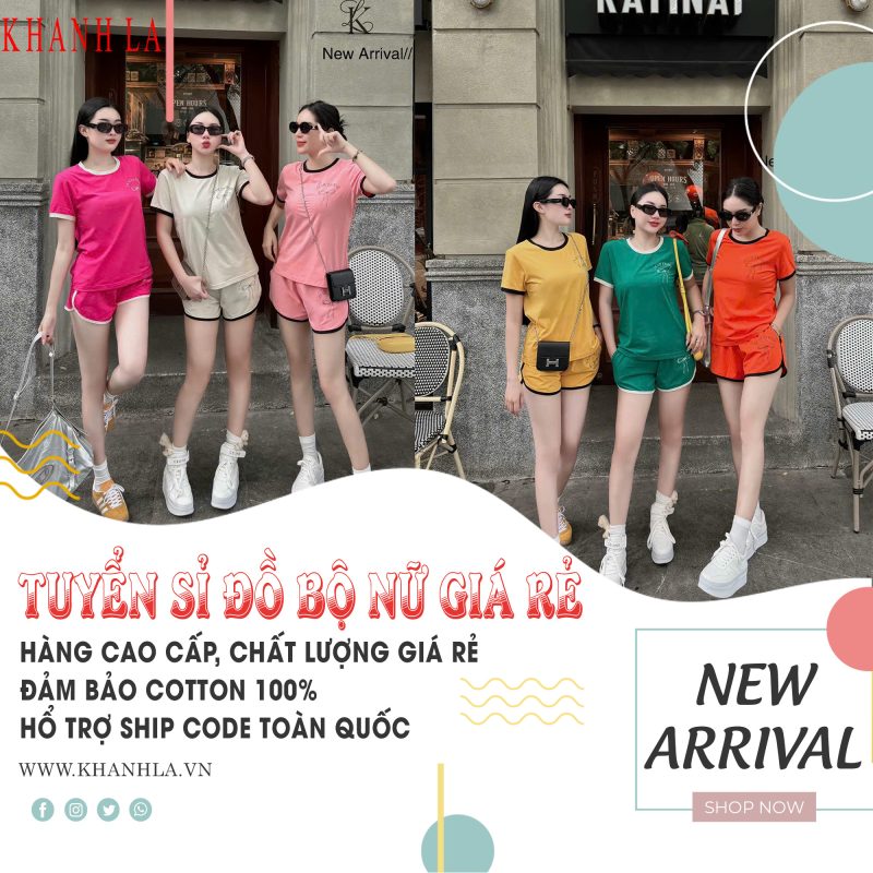 Kho hàng đồ bộ thun cotton