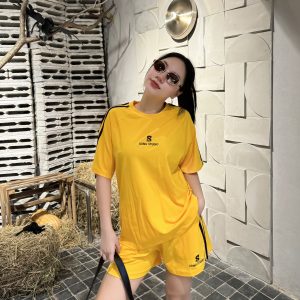 SET ĐÙI THUN COTTON THỂ THAO THÊU S STUDIO KHÁNH LA