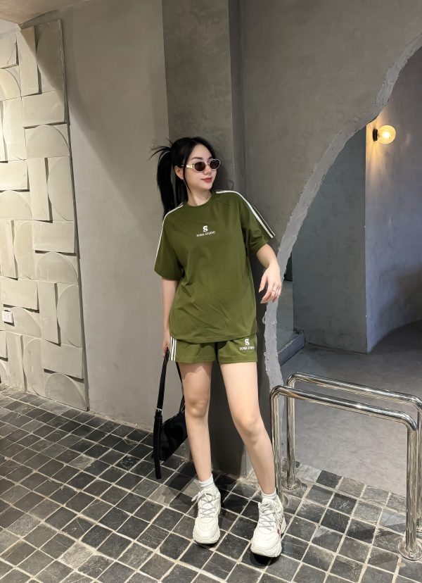 SET ĐÙI THUN COTTON THỂ THAO THÊU S STUDIO KHÁNH LA - Ảnh 3