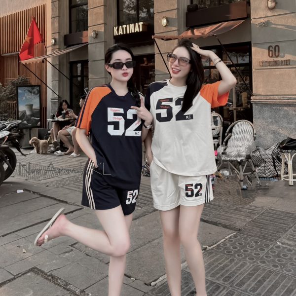 SET ĐÙI THUN COTTON THỂ THAO THÊU SỐ 52 KHÁNH LA - Ảnh 2