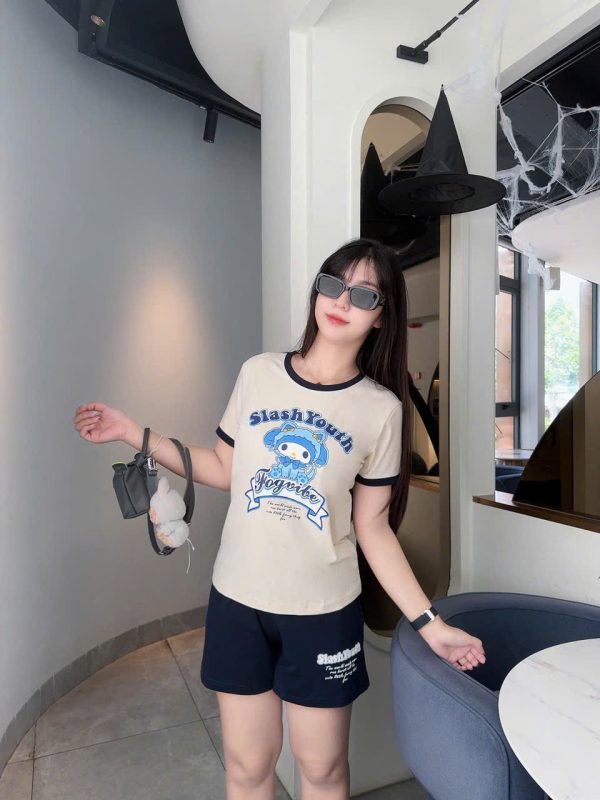 SET ĐÙI THUN COTTON IN THỎ MELODY KEM PHỐI MÀU KHÁNH LA - Ảnh 8