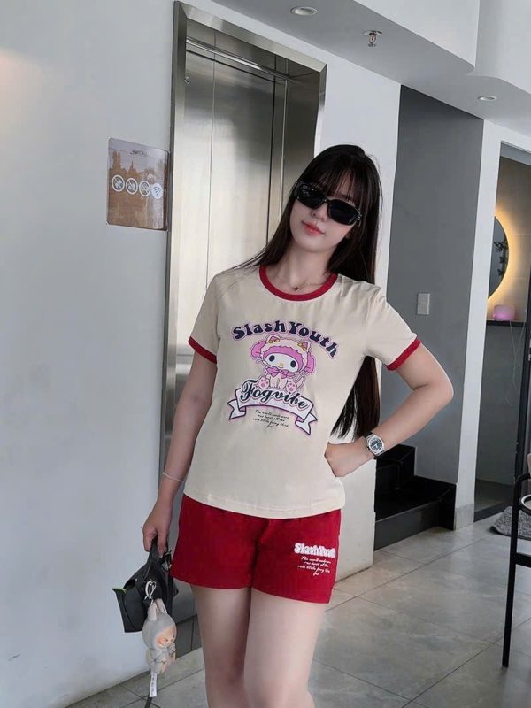 SET ĐÙI THUN COTTON IN THỎ MELODY KEM PHỐI MÀU KHÁNH LA - Ảnh 7