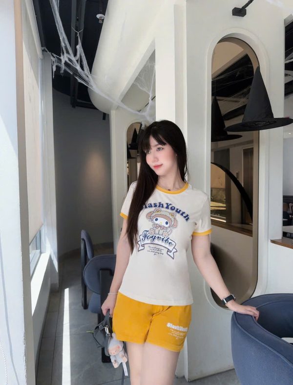 SET ĐÙI THUN COTTON IN THỎ MELODY KEM PHỐI MÀU KHÁNH LA - Ảnh 6