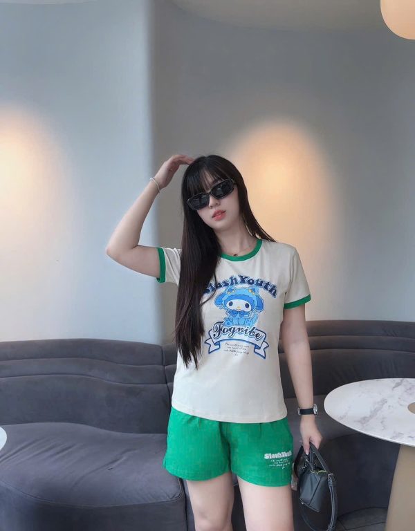 SET ĐÙI THUN COTTON IN THỎ MELODY KEM PHỐI MÀU KHÁNH LA - Ảnh 9