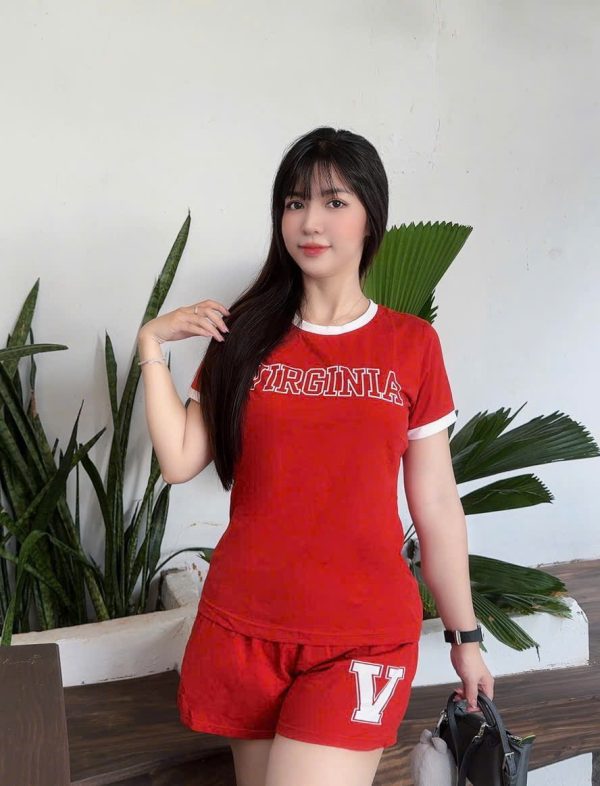 SET ĐÙI THUN COTTON IN CHỮ VIRGINIA SỐ 51 SAU LƯNG - Ảnh 4