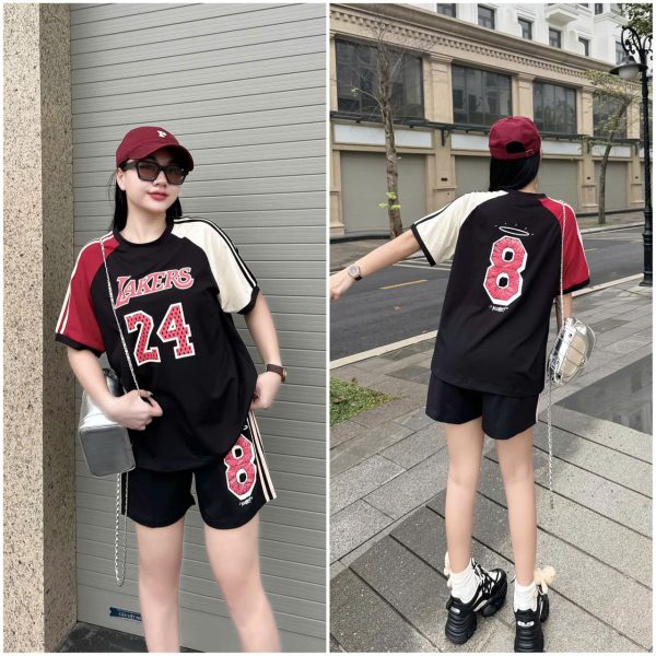 SET ĐÙI THỂ THAO THUN COTTON IN LAKERS 24 PHỐI MÀU - Ảnh 9