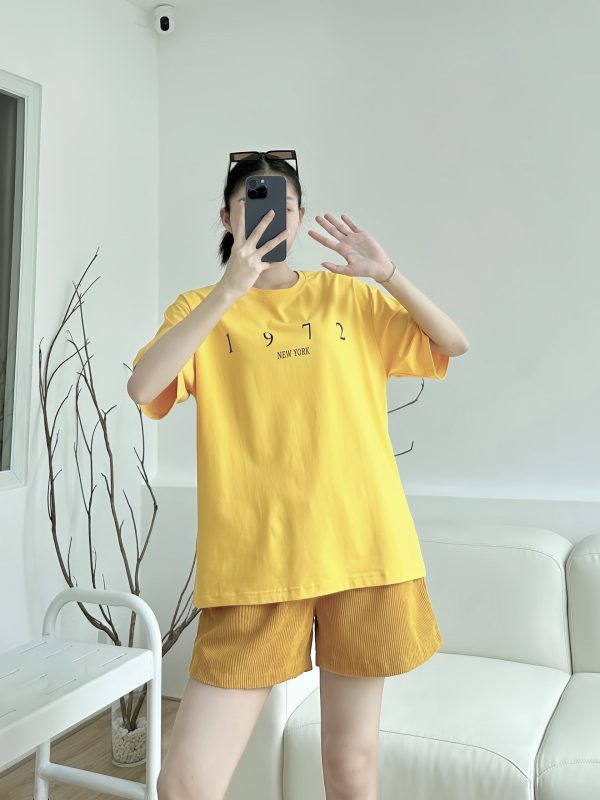 SET ĐÙI ÁO COTTON 1972 PHỐI QUẦN NHUNG KHÁNH LA