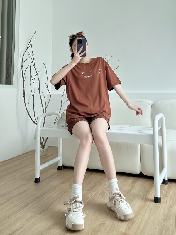 SET ĐÙI ÁO COTTON 1972 PHỐI QUẦN NHUNG KHÁNH LA - Ảnh 5
