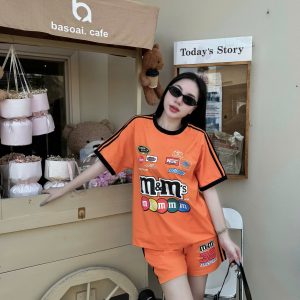 SET ĐÙI THUN COTTON IN HÌNH KẸO MM KHANHLA
