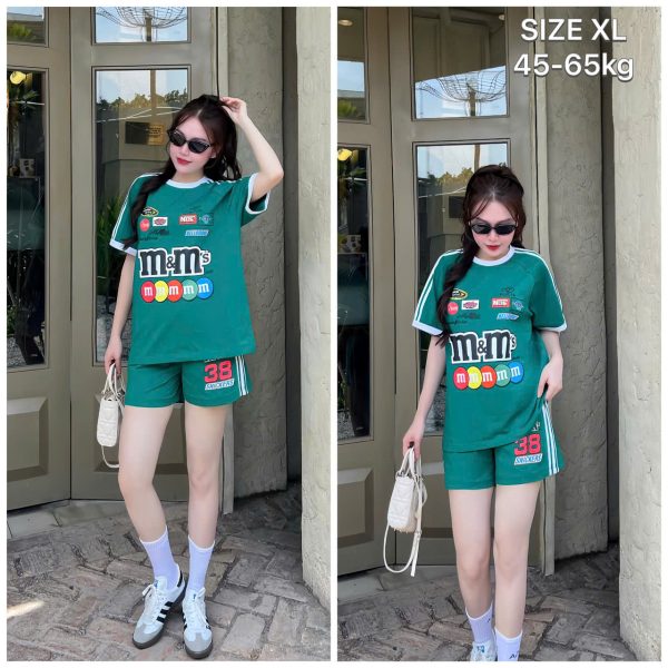 SET ĐÙI THUN COTTON IN HÌNH KẸO MM KHANHLA