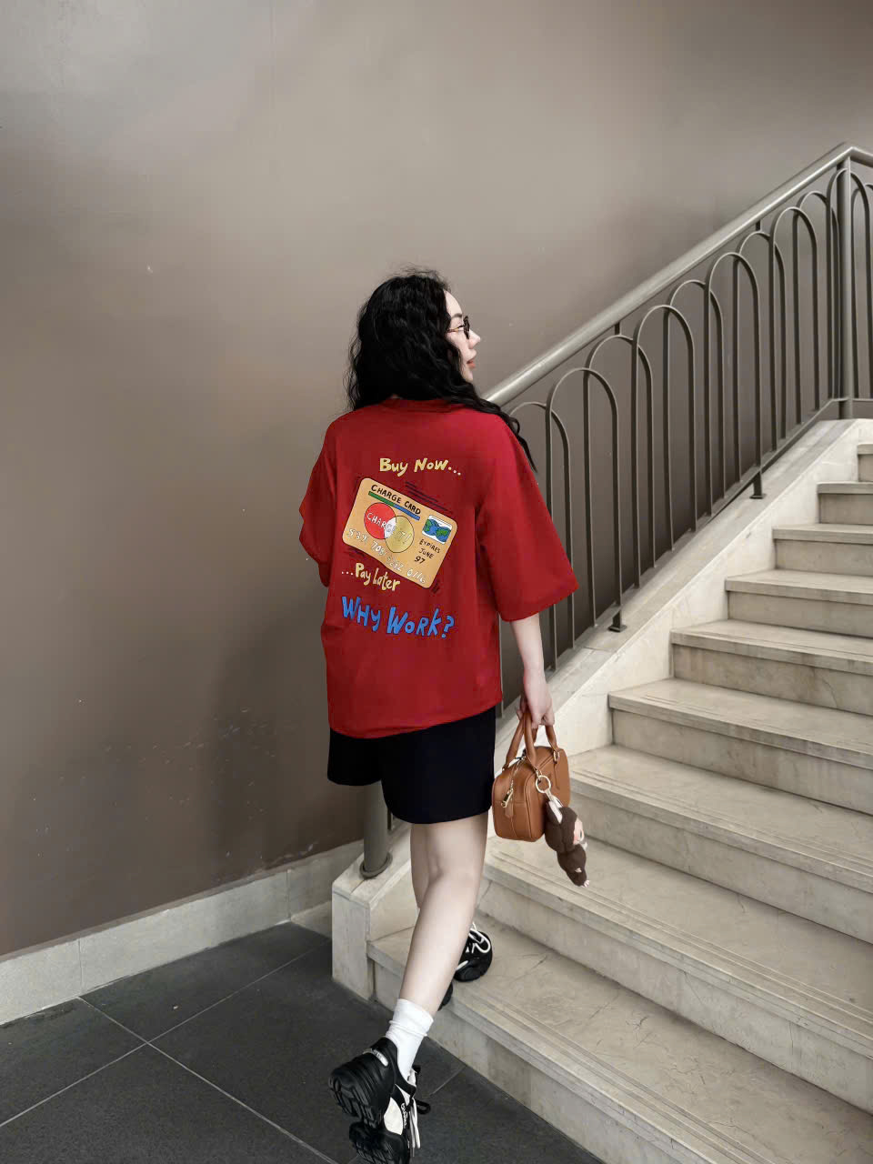 SET ĐÙI THUN ÁO COTTON PHOM RỘNG QUẦN DA CÁ KHÁNH LA - Ảnh 6