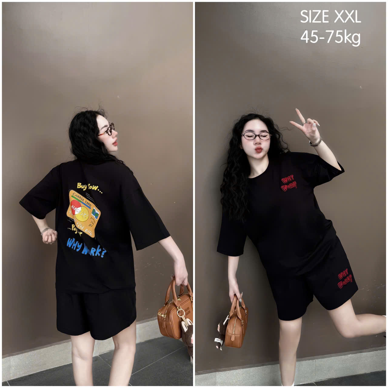 SET ĐÙI THUN ÁO COTTON PHOM RỘNG QUẦN DA CÁ KHÁNH LA - Ảnh 5