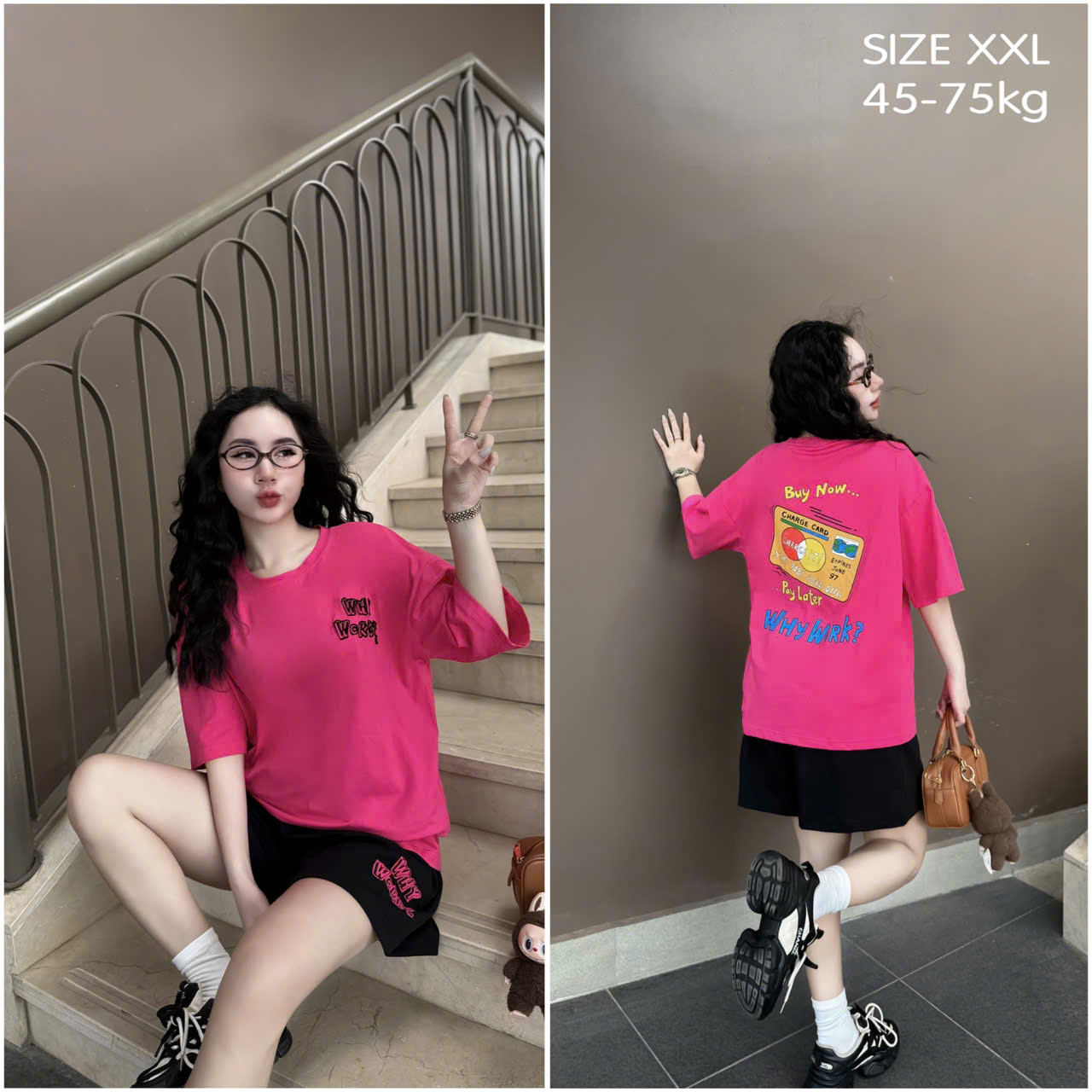 SET ĐÙI THUN ÁO COTTON PHOM RỘNG QUẦN DA CÁ KHÁNH LA - Ảnh 19