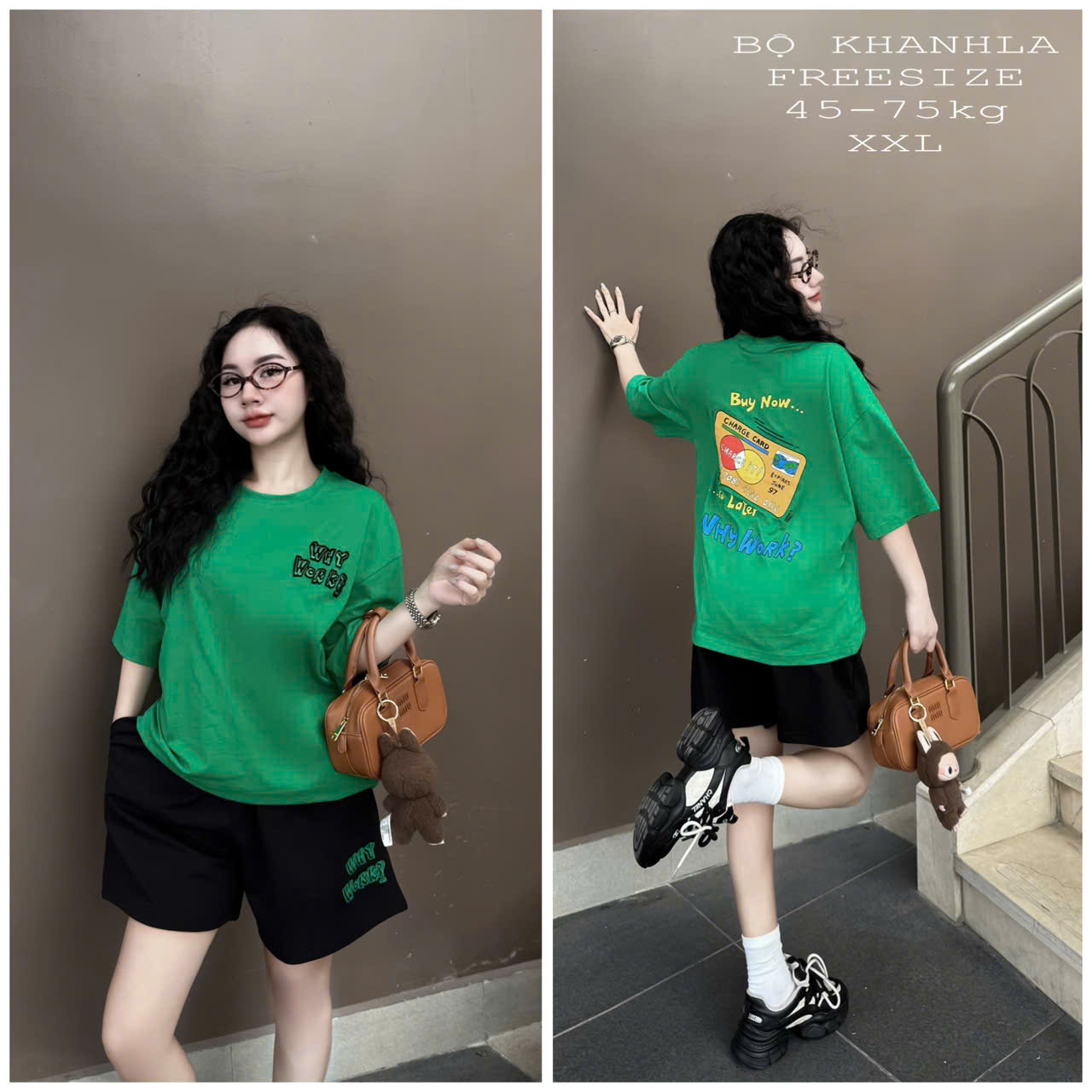 SET ĐÙI THUN ÁO COTTON PHOM RỘNG QUẦN DA CÁ KHÁNH LA - Ảnh 25