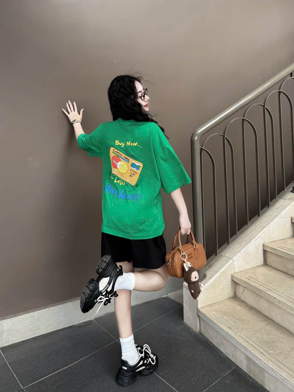 SET ĐÙI THUN ÁO COTTON PHOM RỘNG QUẦN DA CÁ KHÁNH LA - Ảnh 23