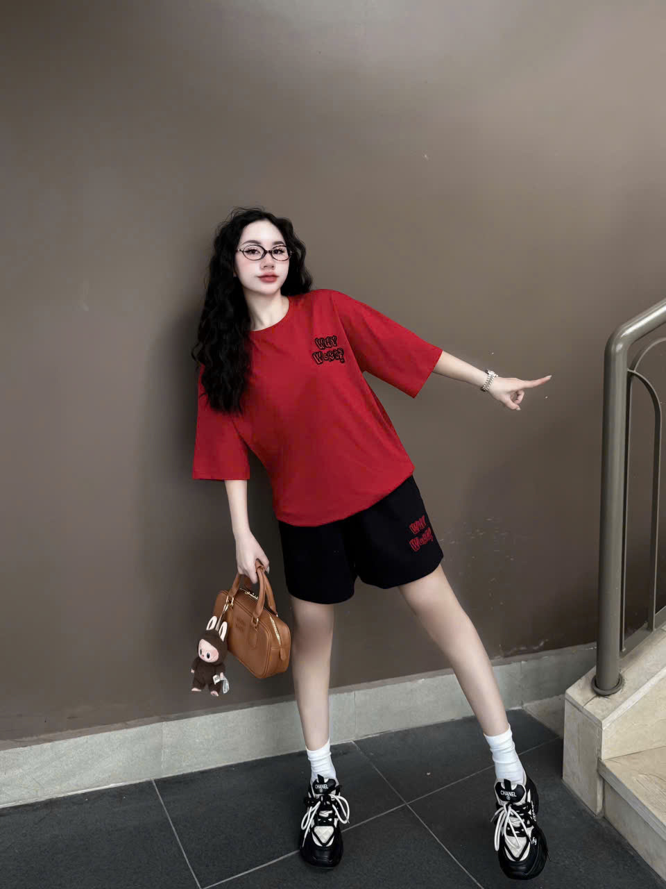 SET ĐÙI THUN ÁO COTTON PHOM RỘNG QUẦN DA CÁ KHÁNH LA - Ảnh 7