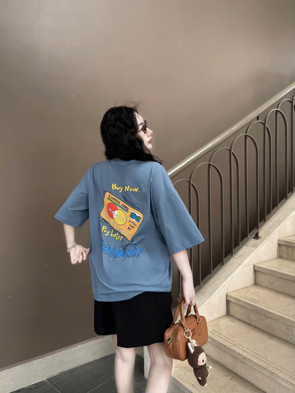 SET ĐÙI THUN ÁO COTTON PHOM RỘNG QUẦN DA CÁ KHÁNH LA - Ảnh 27