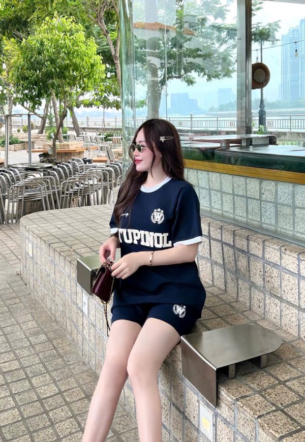 SET ĐÙI THỂ THAO THUN COTTON THÊU STUPIOL KHÁNH LA - Ảnh 8