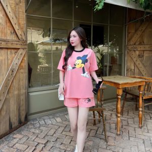 SET ĐÙI THUN COTTON IN HÌNH MICKEY DỄ THƯƠNG KHÁNH LA