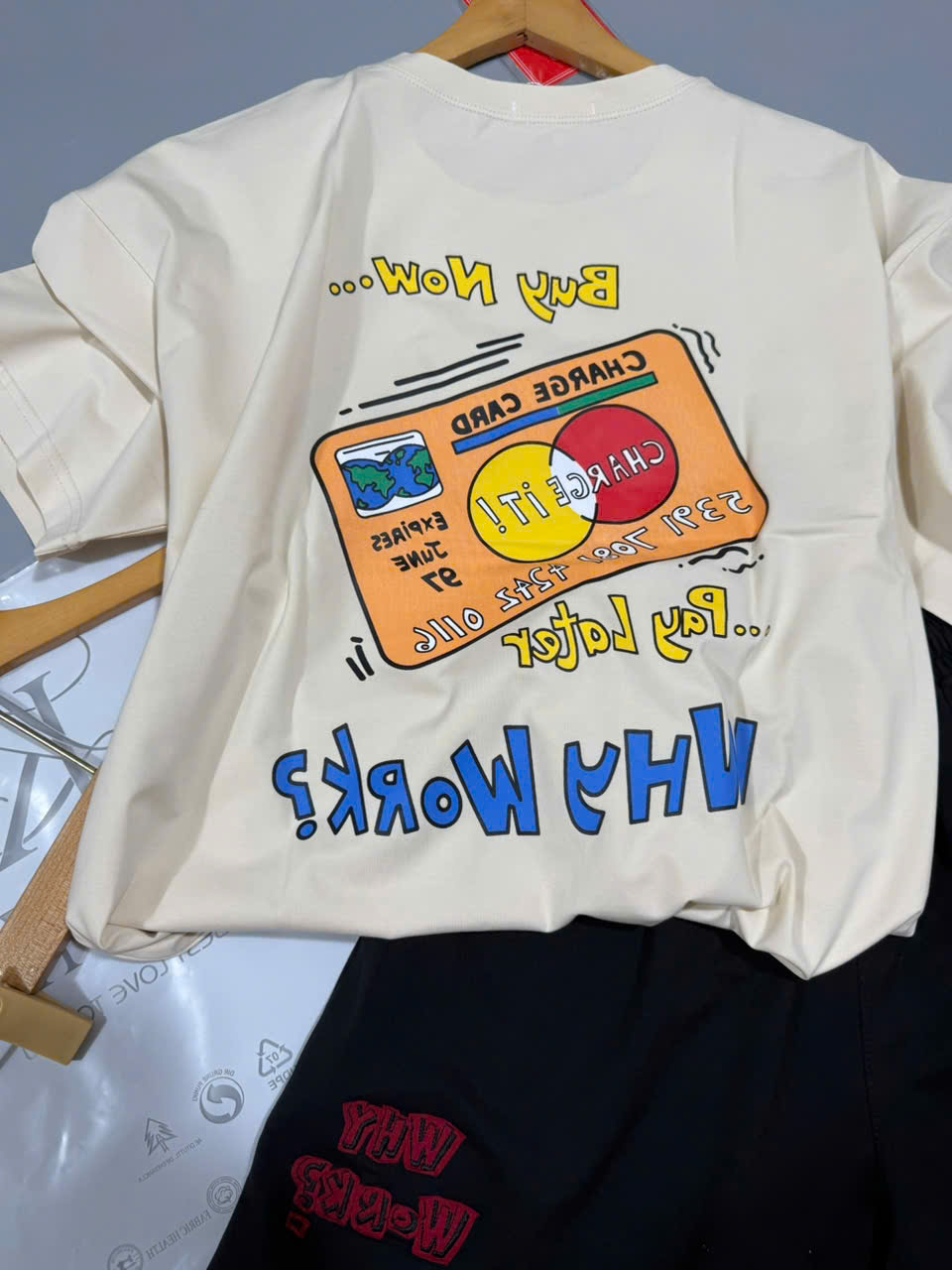 SET ĐÙI THUN ÁO COTTON PHOM RỘNG QUẦN DA CÁ KHÁNH LA