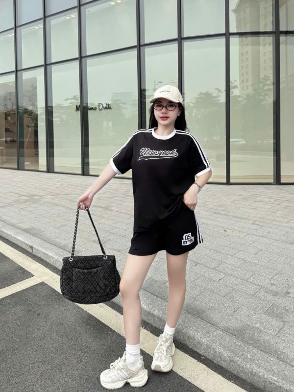 SET ĐÙI THUN COTTON THÊU NEW YORK 05 - KHANH LA - Ảnh 16