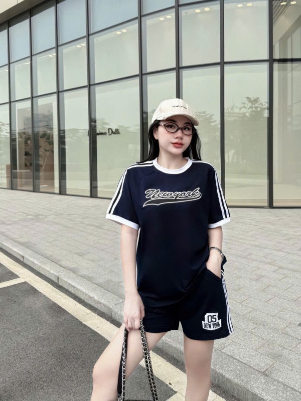 SET ĐÙI THUN COTTON THÊU NEW YORK 05 - KHANH LA - Ảnh 14