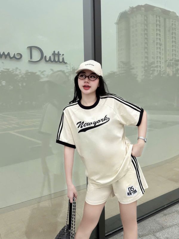 SET ĐÙI THUN COTTON THÊU NEW YORK 05 - KHANH LA - Ảnh 12