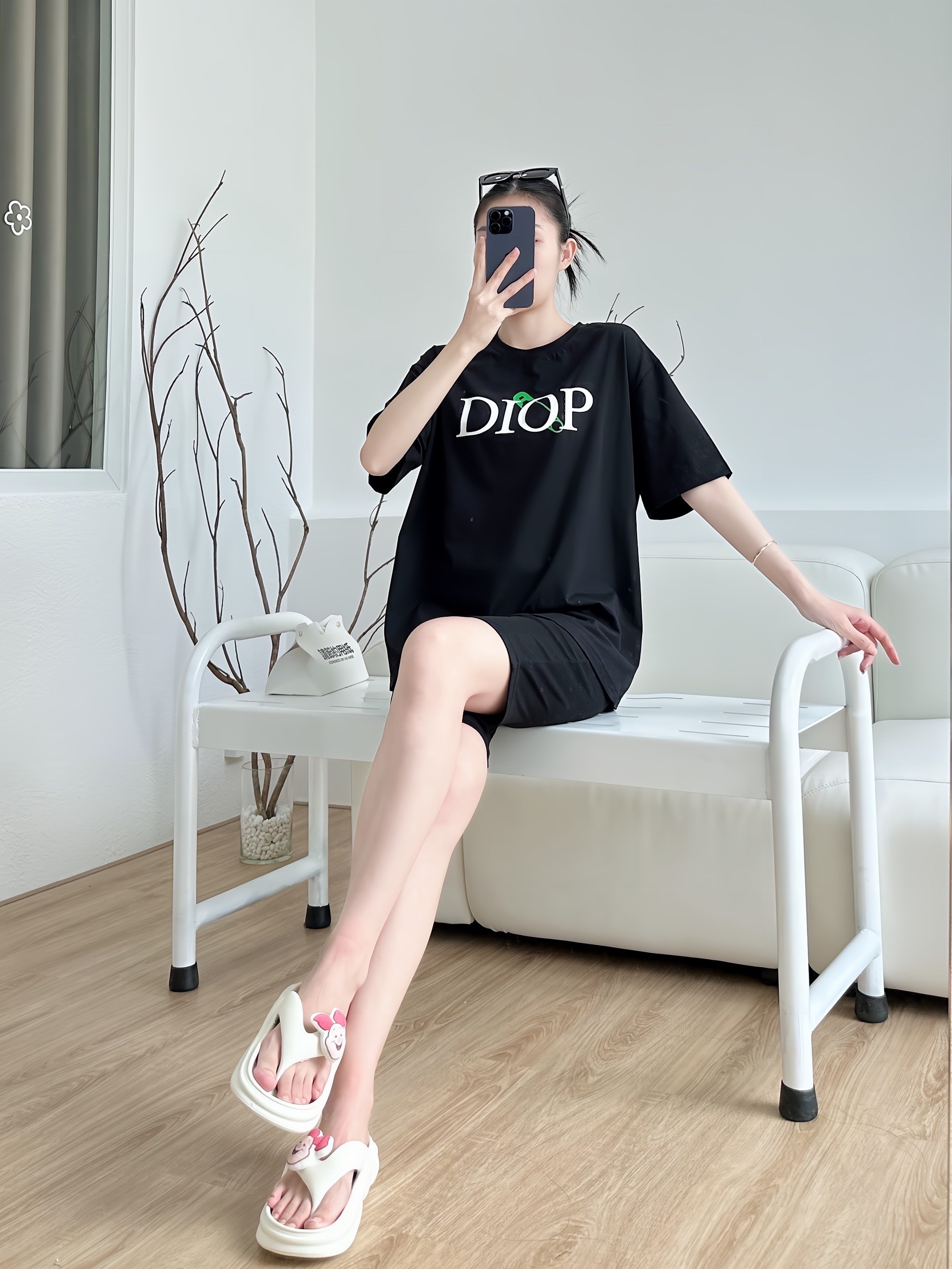 SET LỬNG ÁO THUN COTTON 4C DIOP QUẦN ÔM KHÁNH LA - Ảnh 3