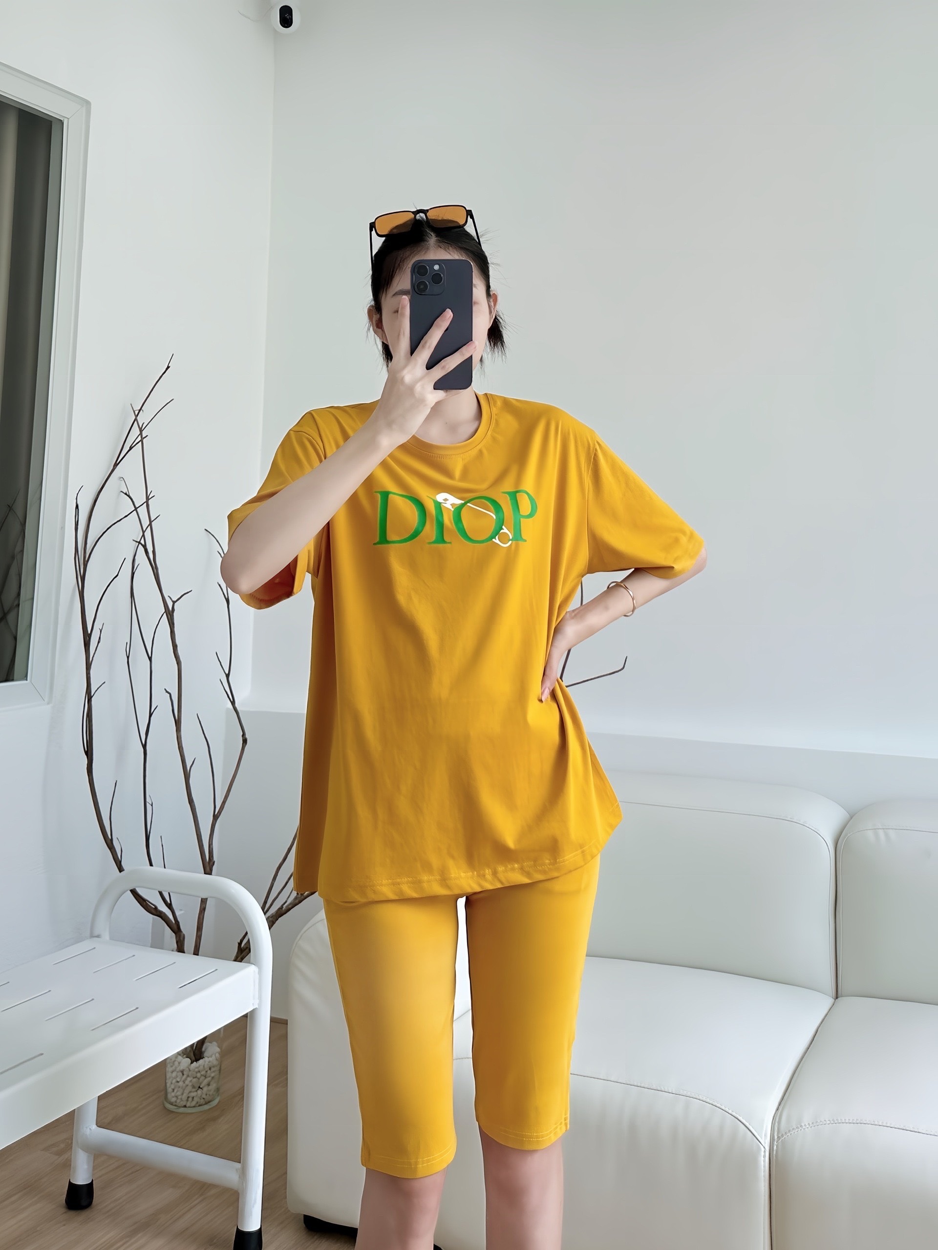 SET LỬNG ÁO THUN COTTON 4C DIOP QUẦN ÔM KHÁNH LA - Ảnh 6