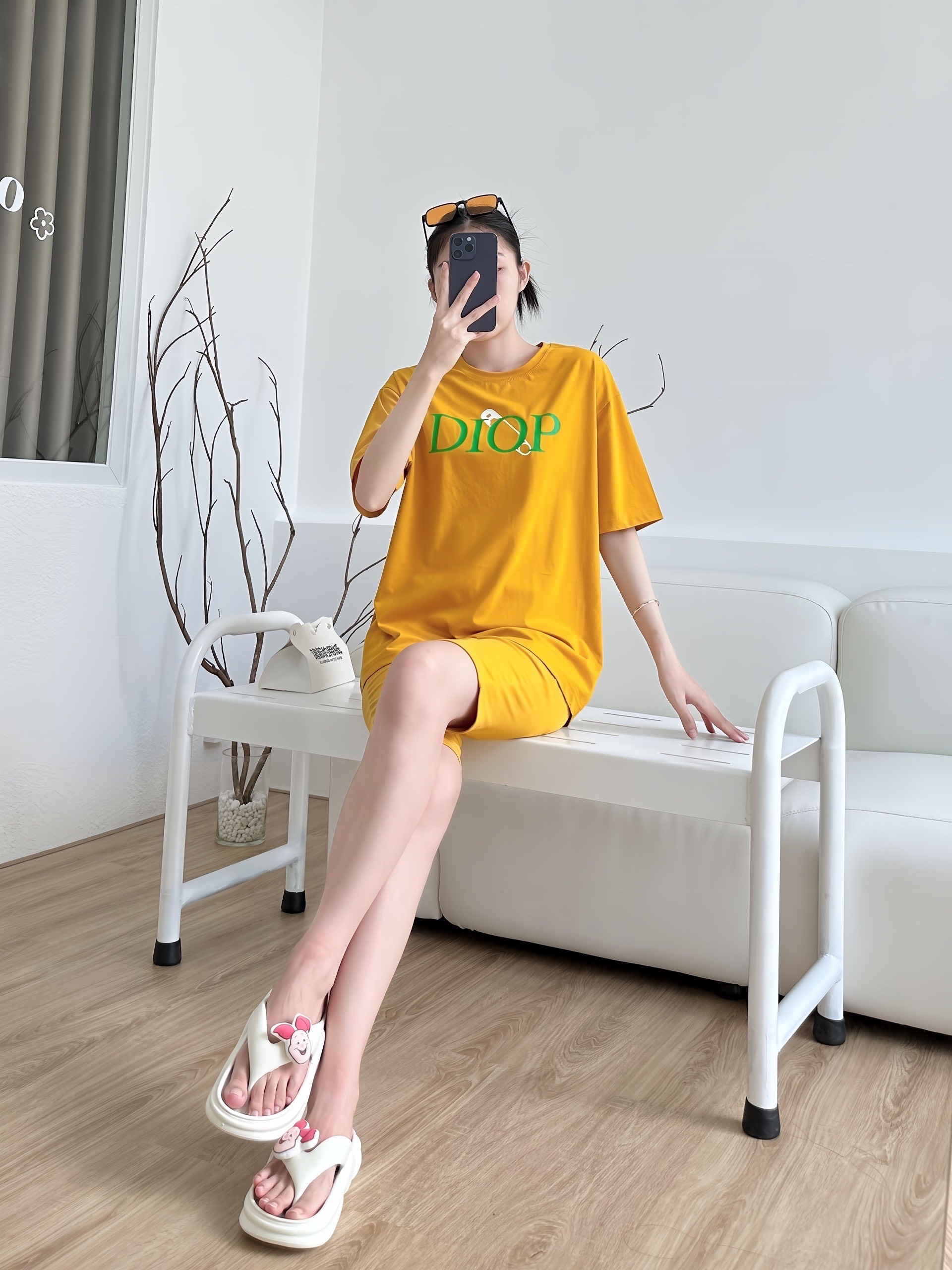 SET LỬNG ÁO THUN COTTON 4C DIOP QUẦN ÔM KHÁNH LA - Ảnh 7