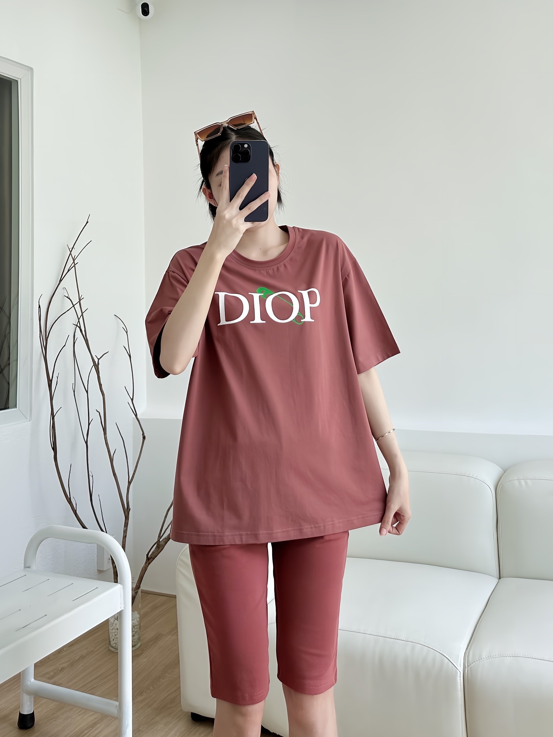SET LỬNG ÁO THUN COTTON 4C DIOP QUẦN ÔM KHÁNH LA - Ảnh 9