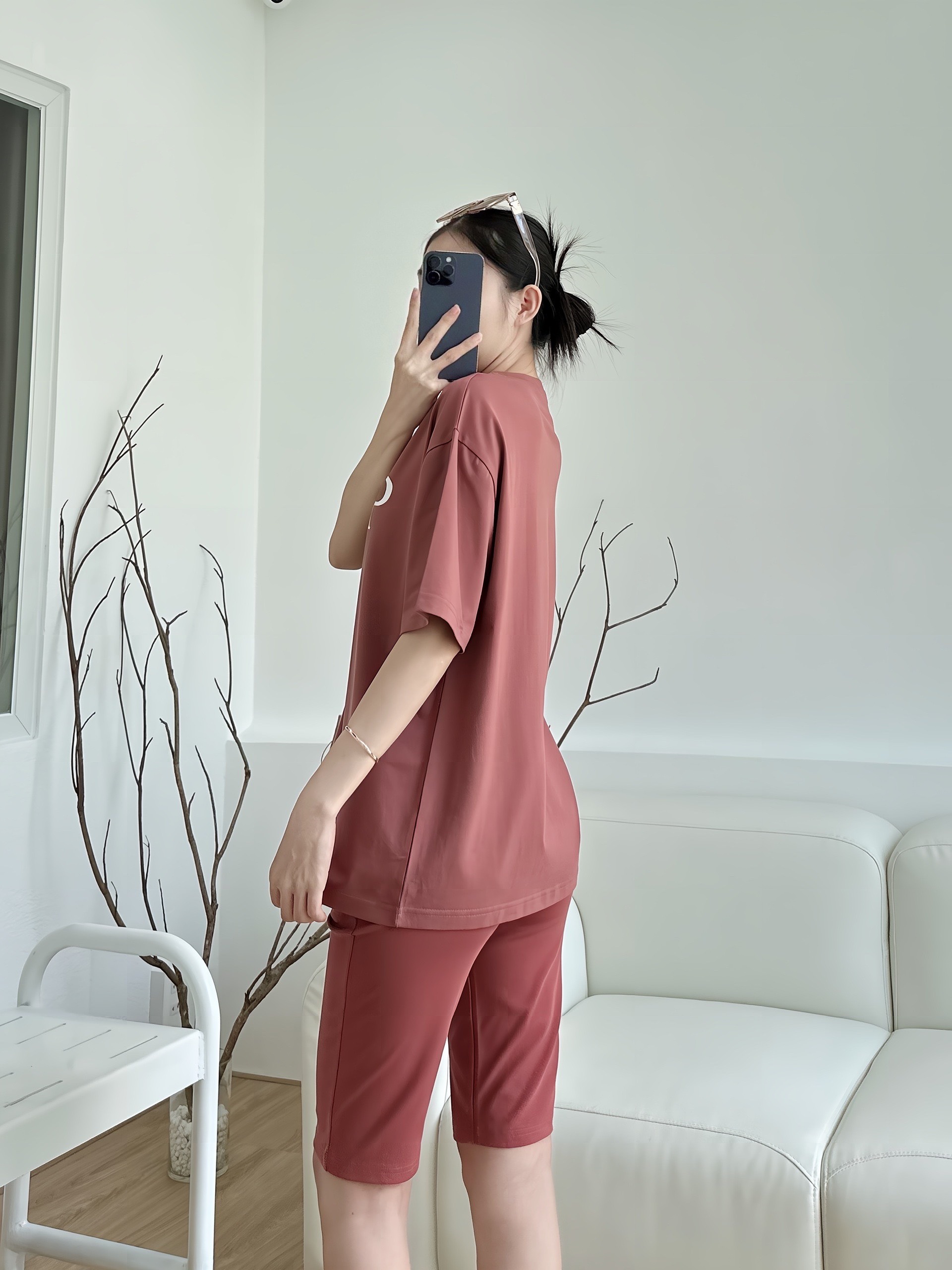 SET LỬNG ÁO THUN COTTON 4C DIOP QUẦN ÔM KHÁNH LA - Ảnh 8