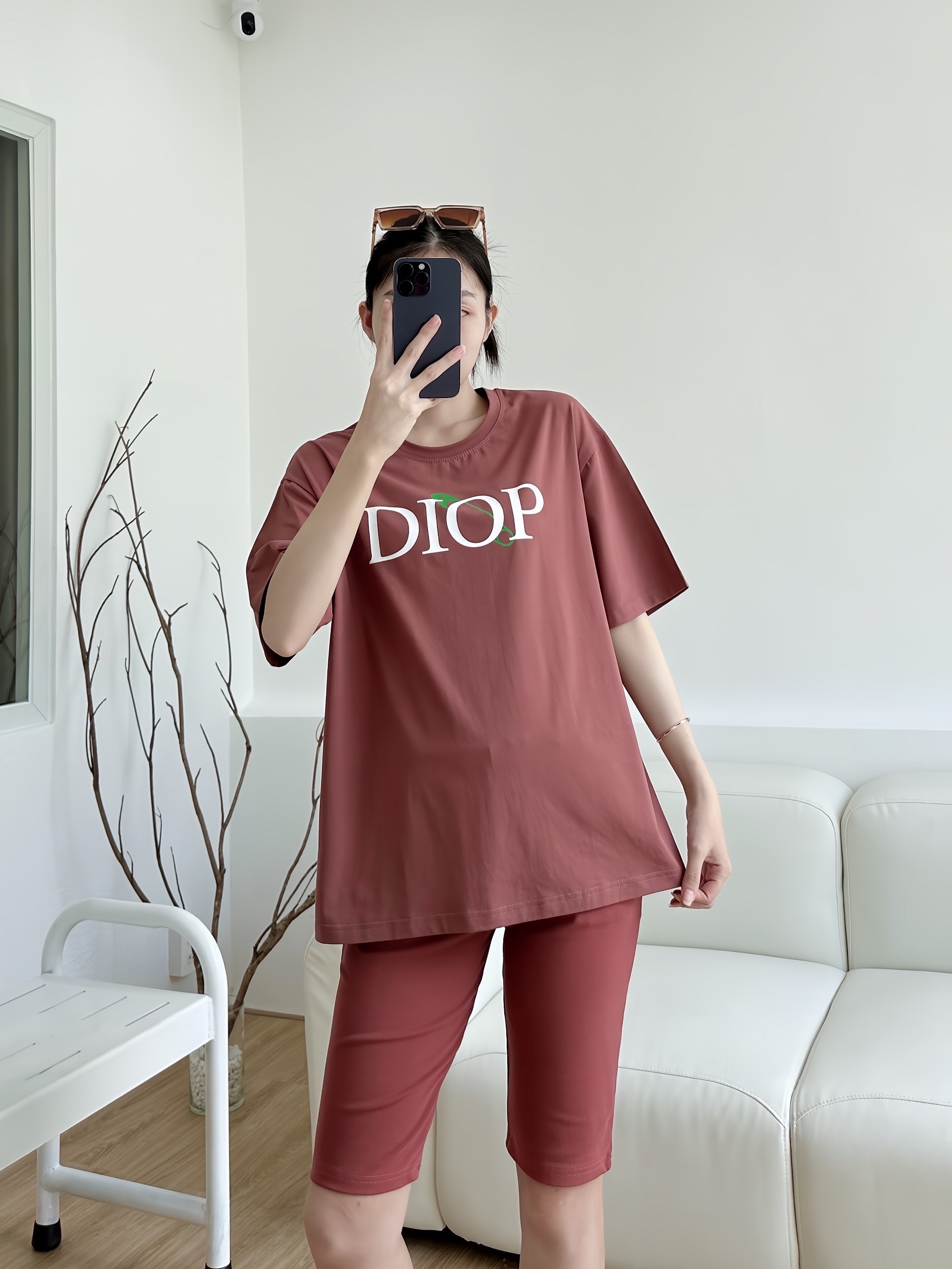 SET LỬNG ÁO THUN COTTON 4C DIOP QUẦN ÔM KHÁNH LA - Ảnh 10