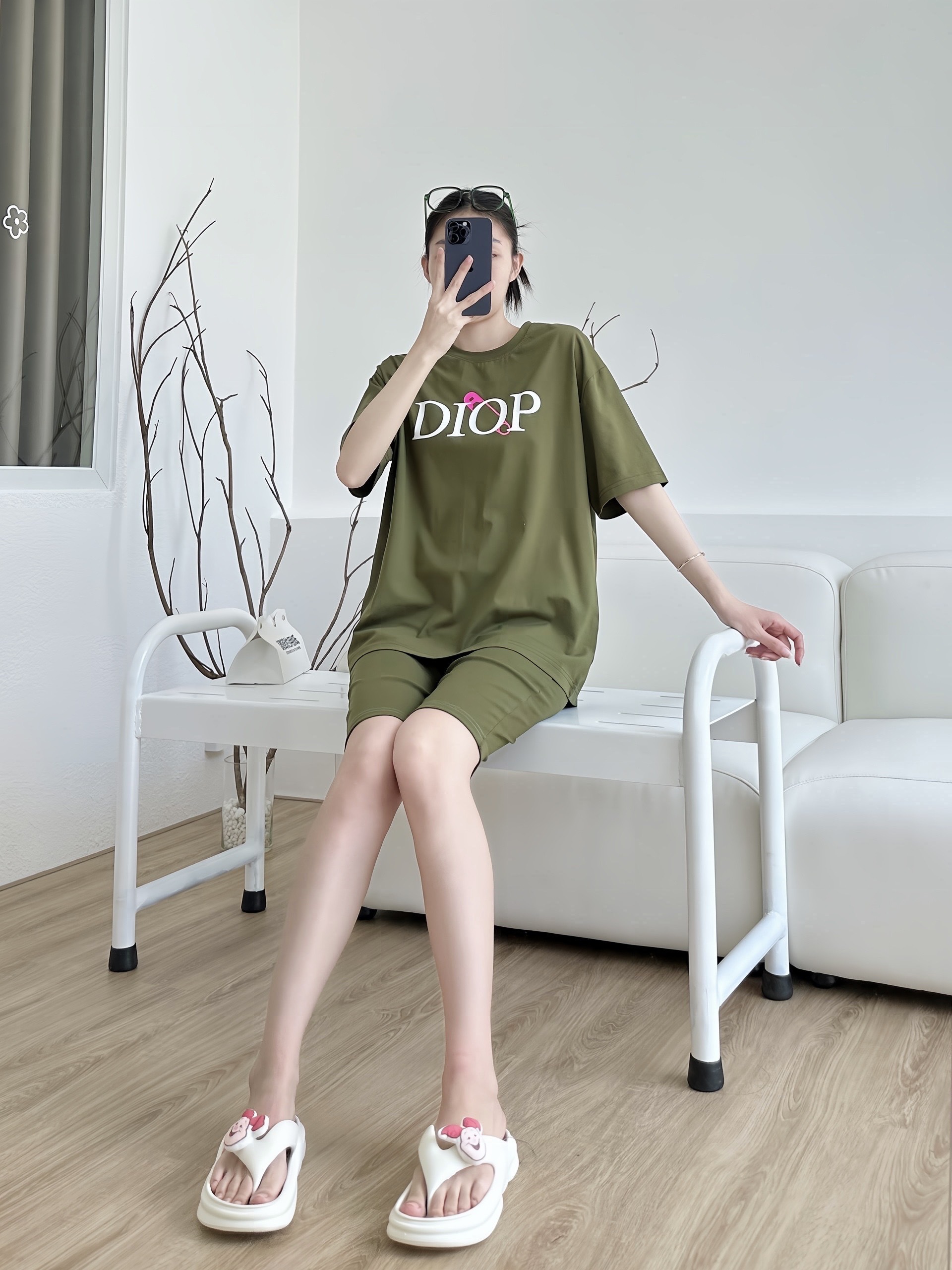 SET LỬNG ÁO THUN COTTON 4C DIOP QUẦN ÔM KHÁNH LA - Ảnh 14