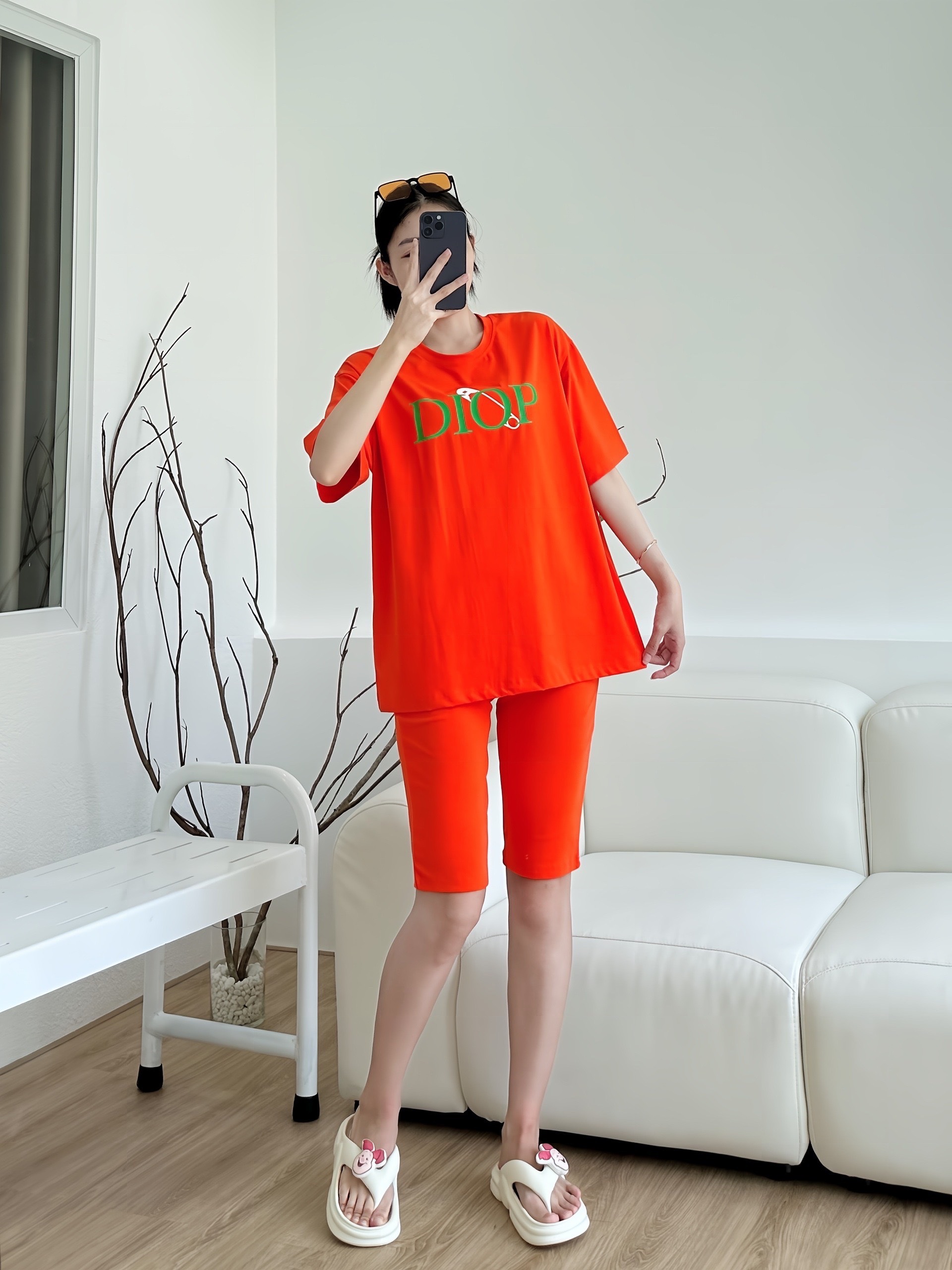 SET LỬNG ÁO THUN COTTON 4C DIOP QUẦN ÔM KHÁNH LA - Ảnh 12