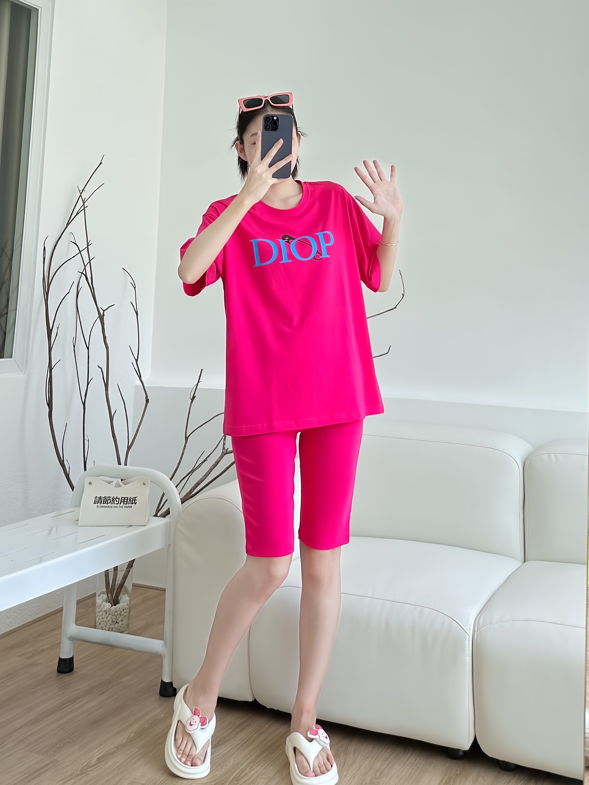 SET LỬNG ÁO THUN COTTON 4C DIOP QUẦN ÔM KHÁNH LA - Ảnh 24