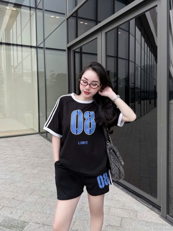 SET ĐÙI THUN COTTON THỂ THAO IN SỐ 08 KHÁNH LA - Ảnh 4