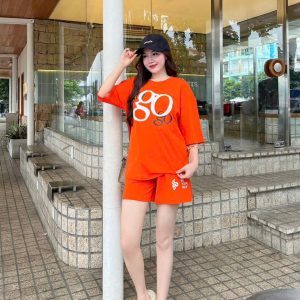 SET ĐÙI THUN COTTON PHOM RỘNG IN GO KHÁNH LA