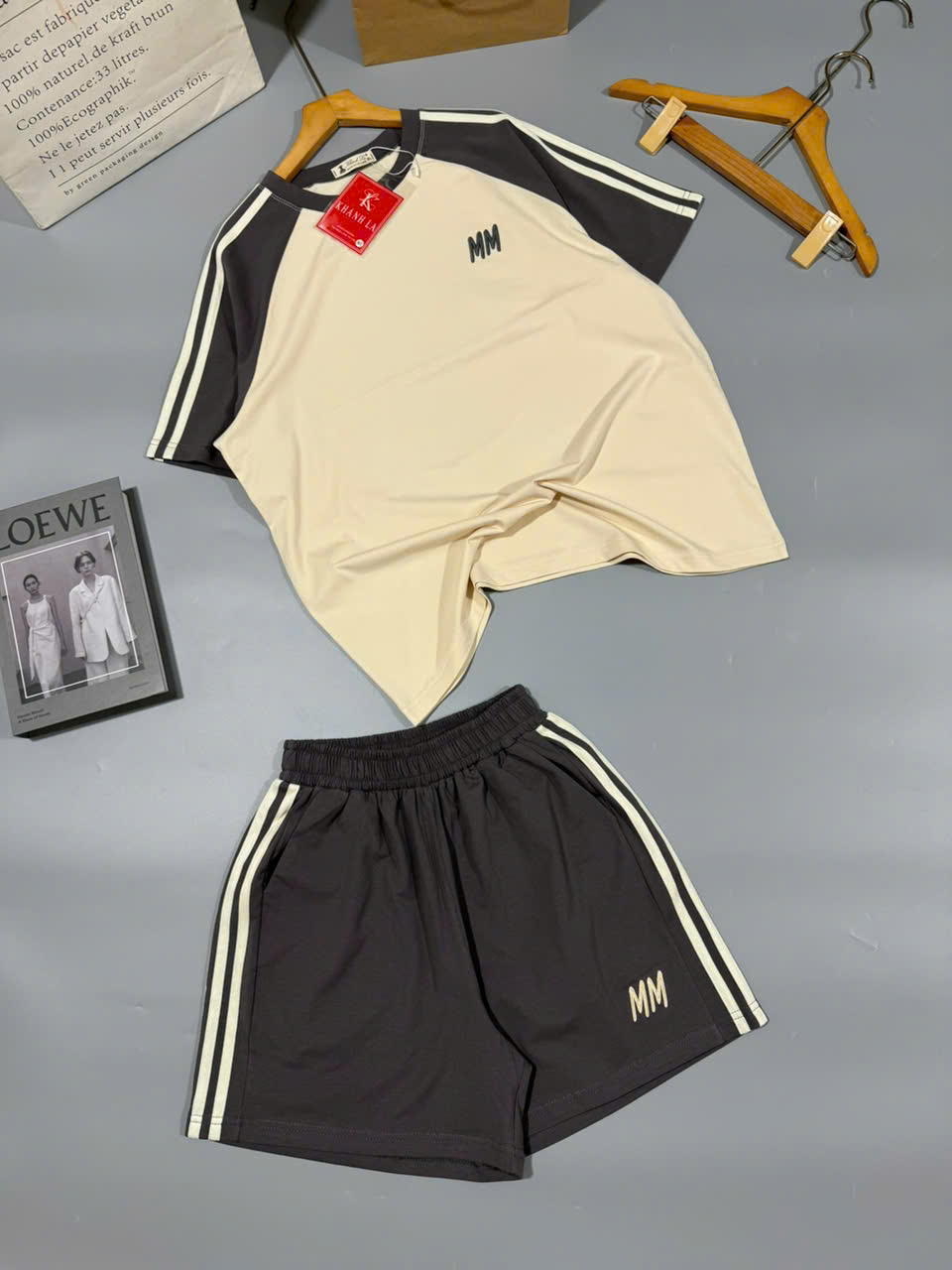 Set Bộ Đui Thun Cotton Phoi Mau Theu MM Khanh La - Ảnh 20