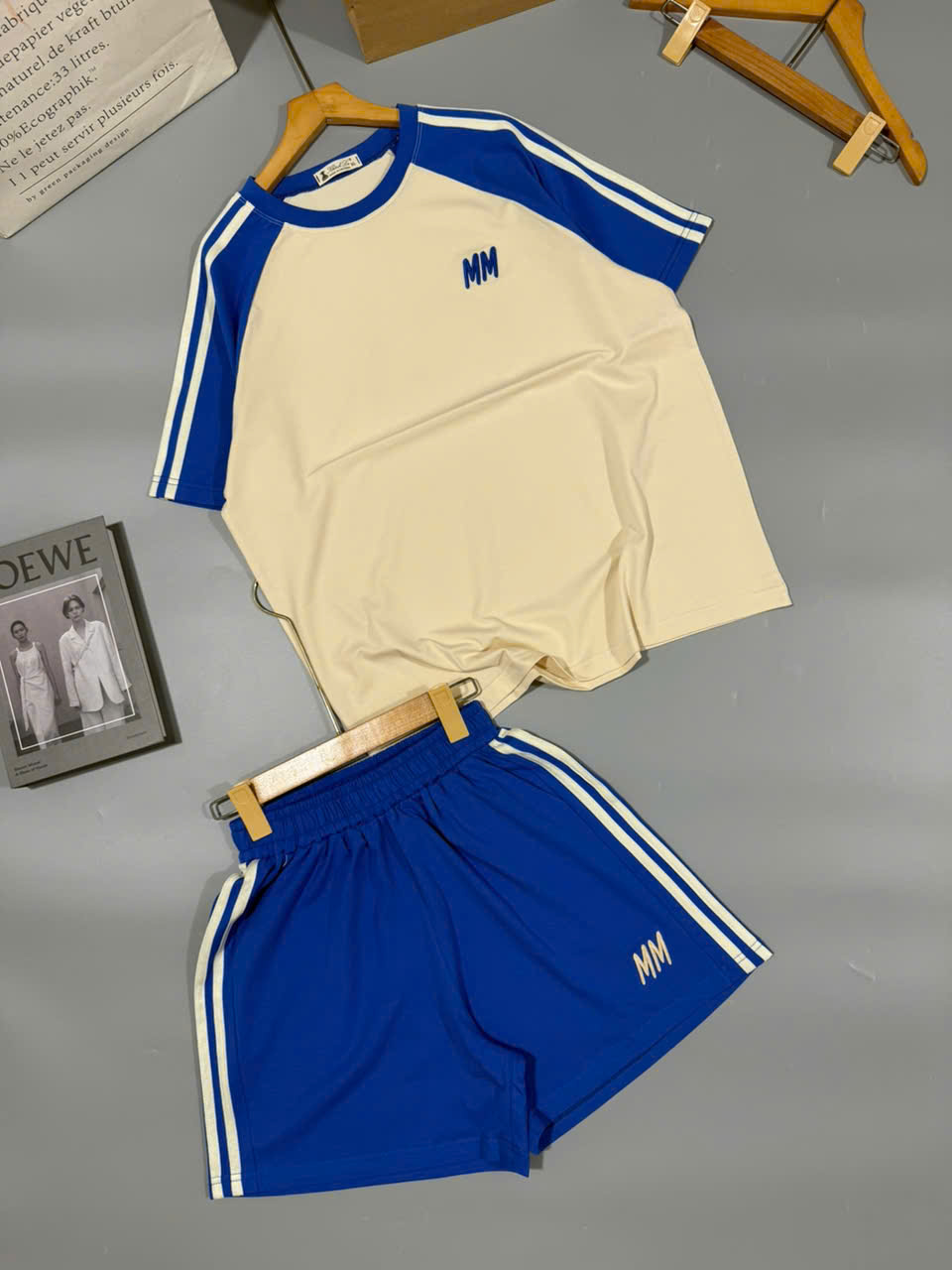 Set Bộ Đui Thun Cotton Phoi Mau Theu MM Khanh La - Ảnh 18