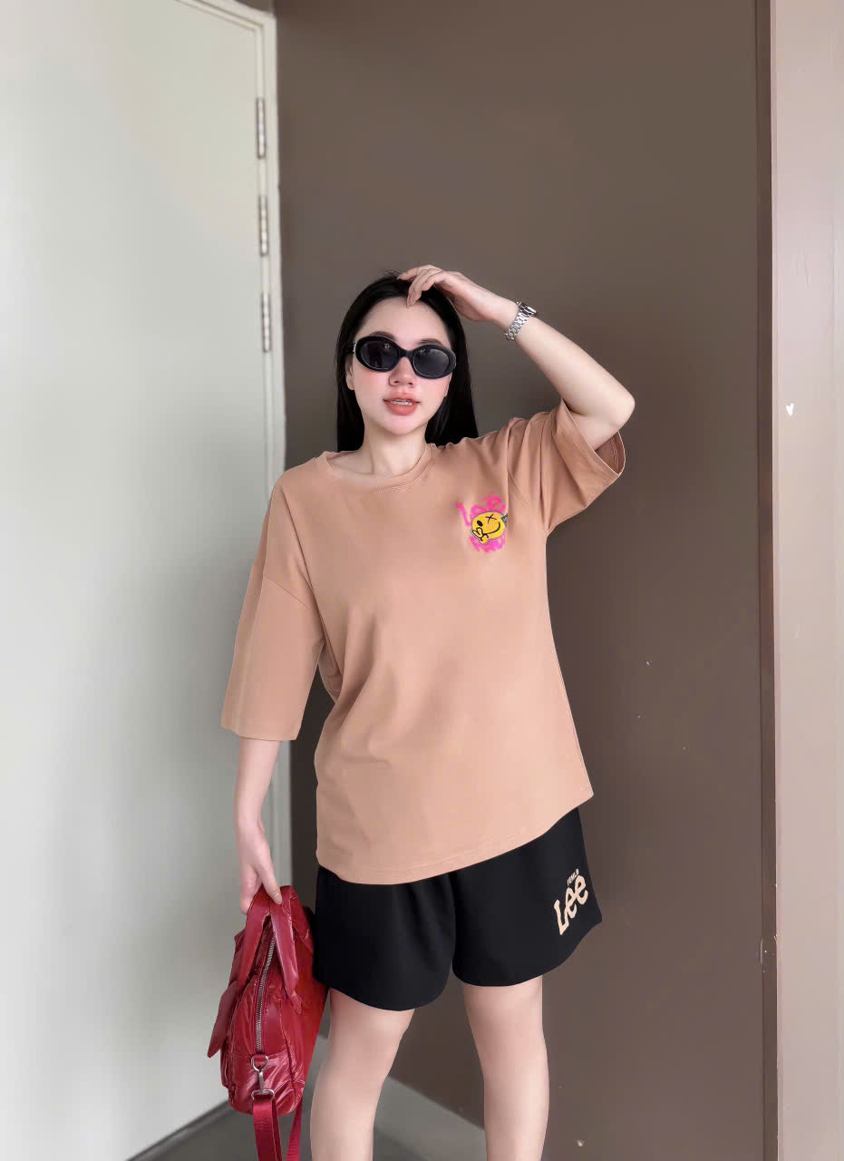 SET ĐÙI ÁO THUN COTTON PHOM RỘNG QUẦN DA CÁ IN LEE - Ảnh 19