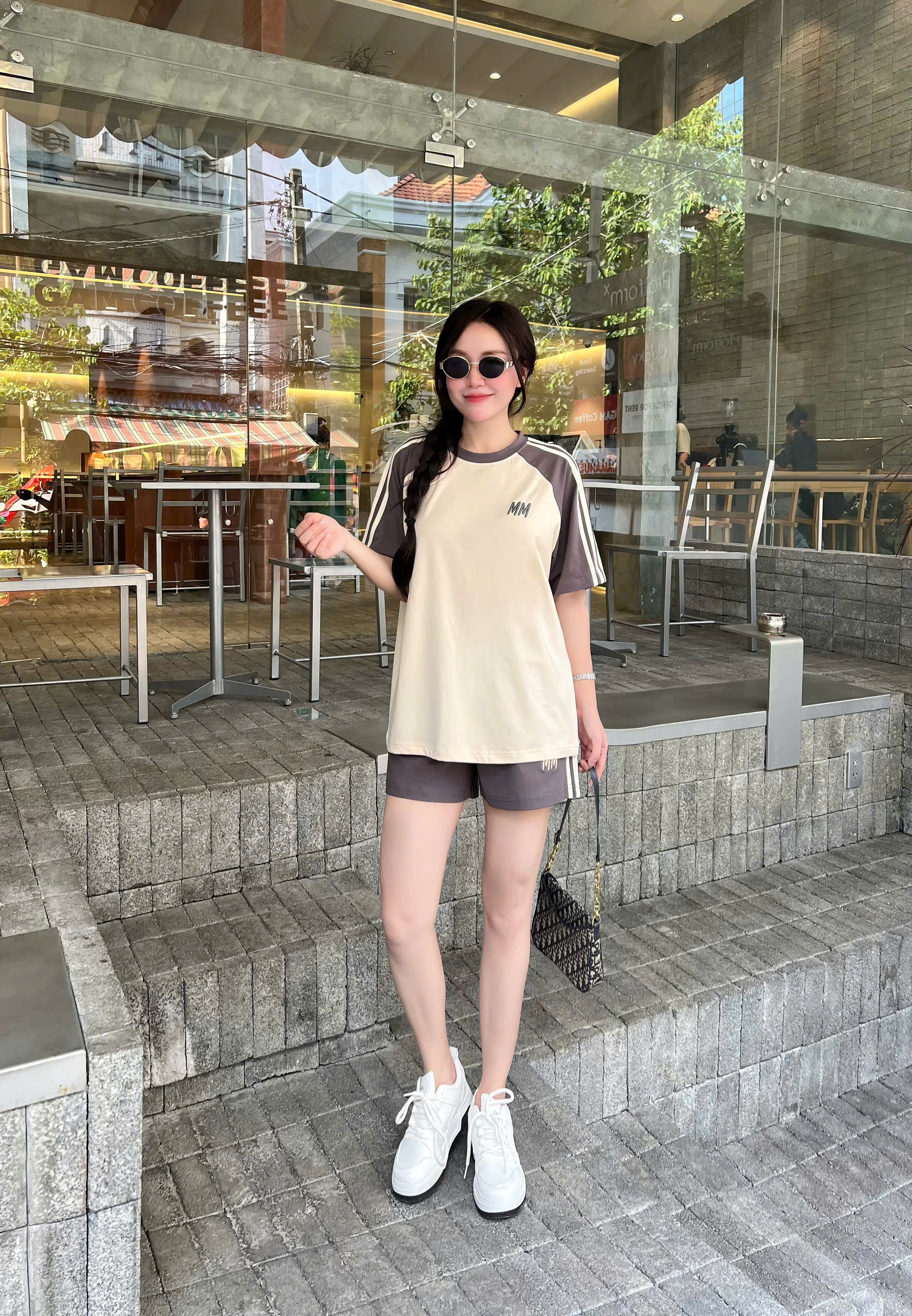 Set Bộ Đui Thun Cotton Phoi Mau Theu MM Khanh La - Ảnh 19