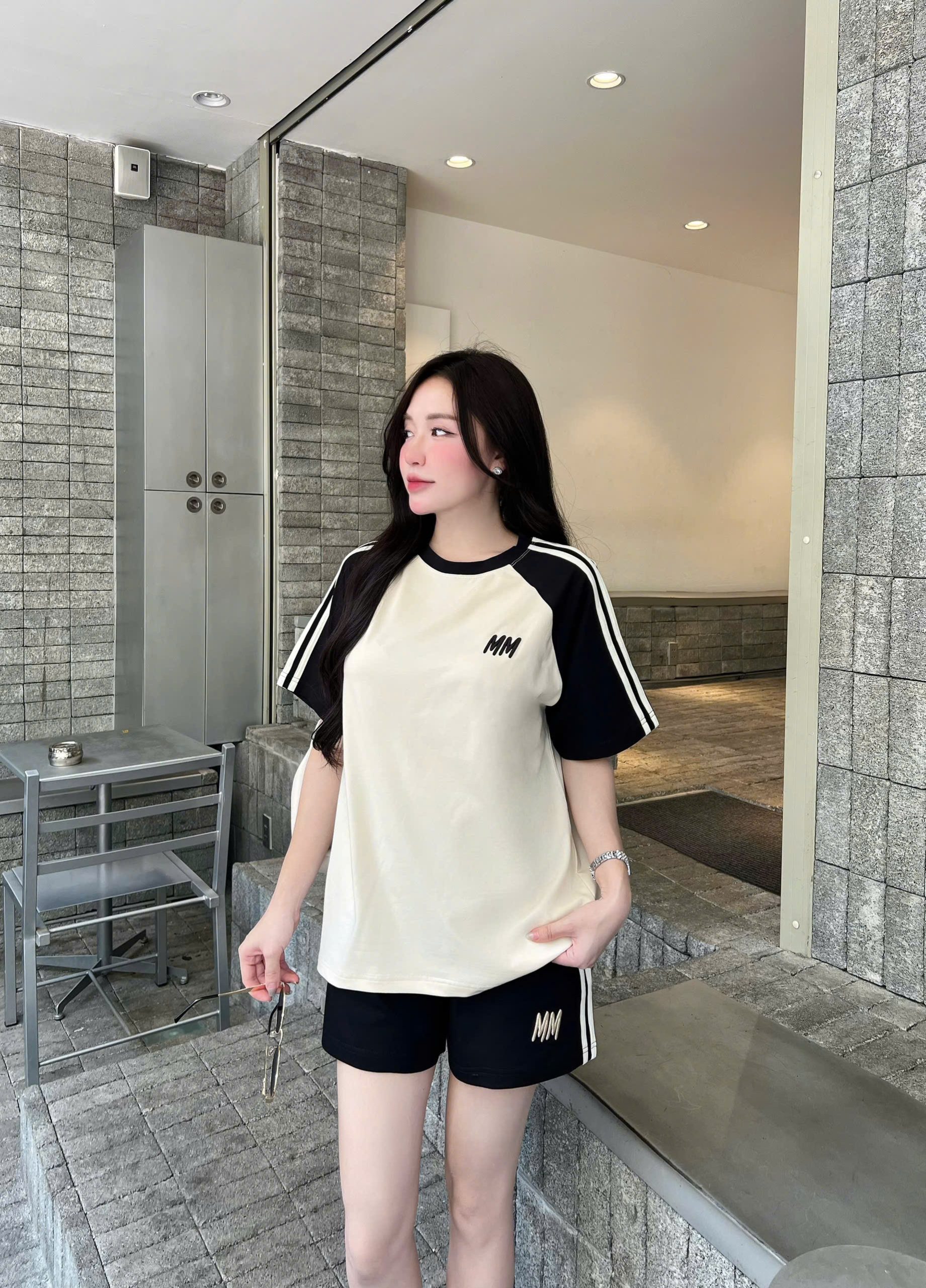 Set Bộ Đui Thun Cotton Phoi Mau Theu MM Khanh La - Ảnh 23