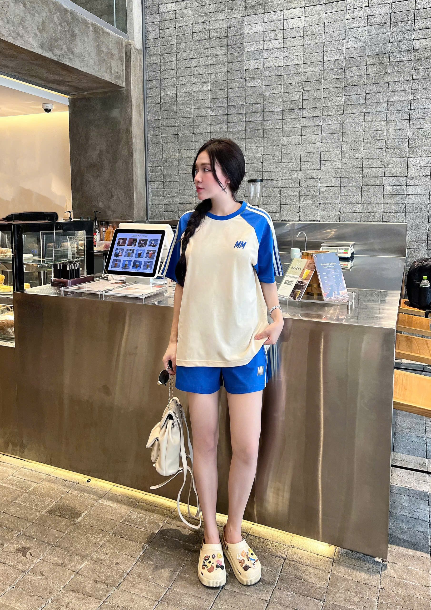 Set Bộ Đui Thun Cotton Phoi Mau Theu MM Khanh La - Ảnh 17