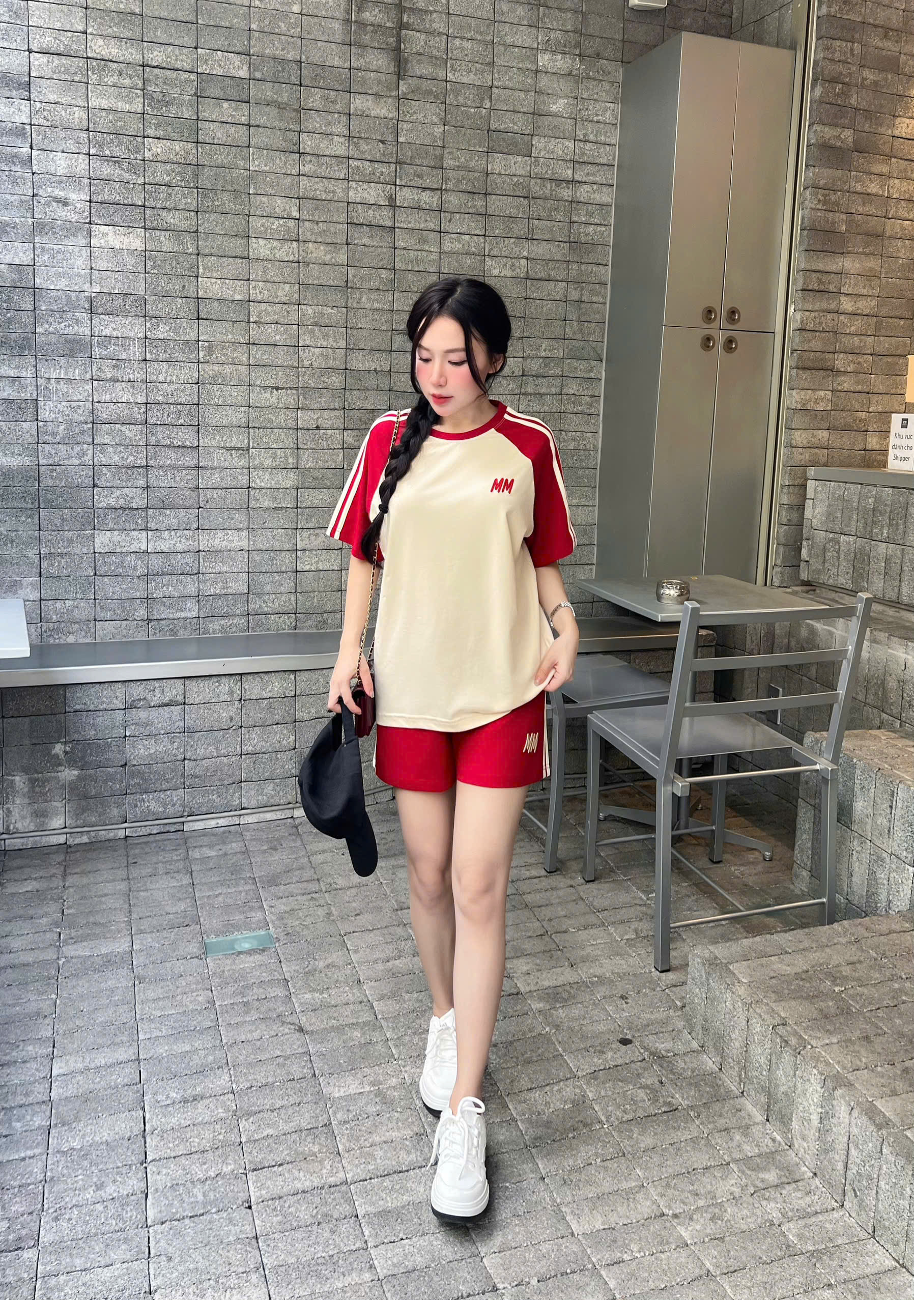 Set Bộ Đui Thun Cotton Phoi Mau Theu MM Khanh La - Ảnh 2