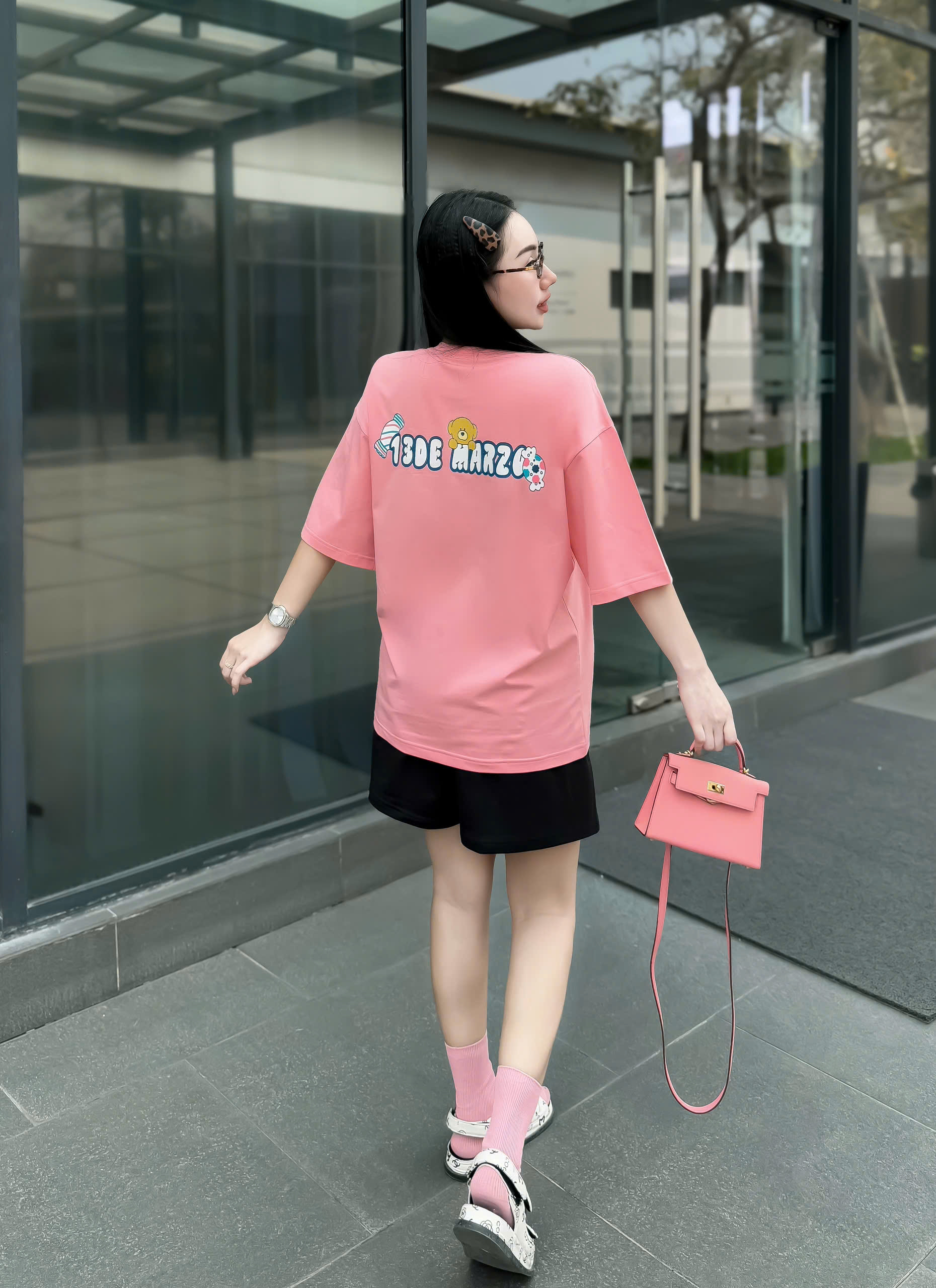 SET ĐÙI ÁO THUN PHOM RỘNG QUẦN DA CÁ IN HÌNH GẤU TRẺ TRUNG - Ảnh 29