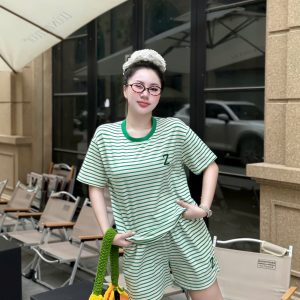 Sét Bộ Đùi sọc thêu chữ Z Khanh La