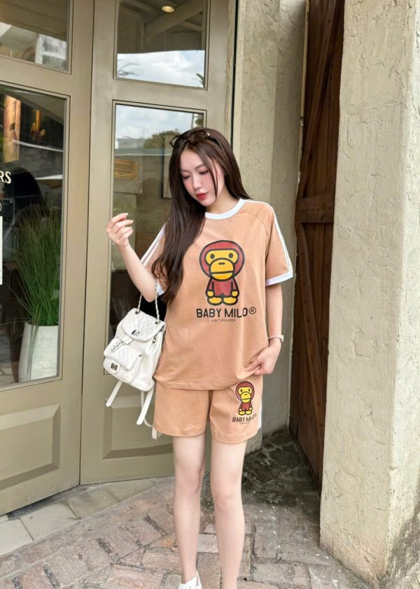Set Bộ Đùi Thể Thao thun cotton khỉ milo Khanh La - Ảnh 4