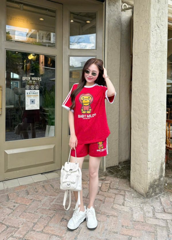 Set Bộ Đùi Thể Thao thun cotton khỉ milo Khanh La - Ảnh 3